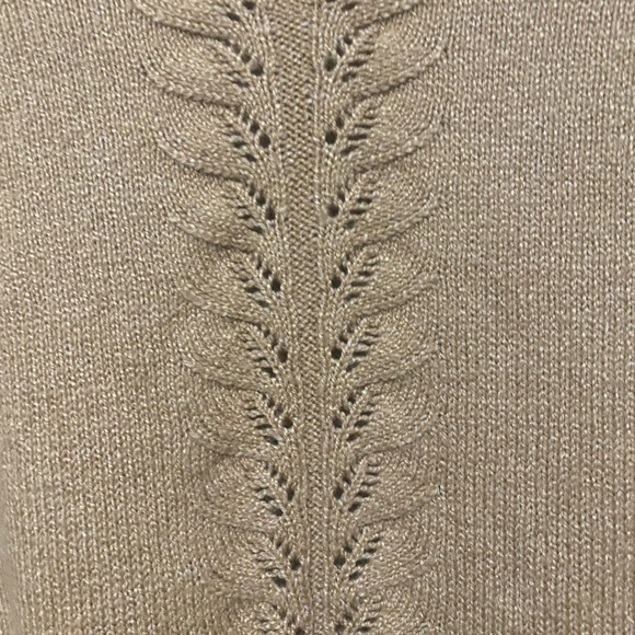 Lilly Pulitzer Camel Crew Neck Cotton blend feminine Sweater Size Small - Picture 9 of 9